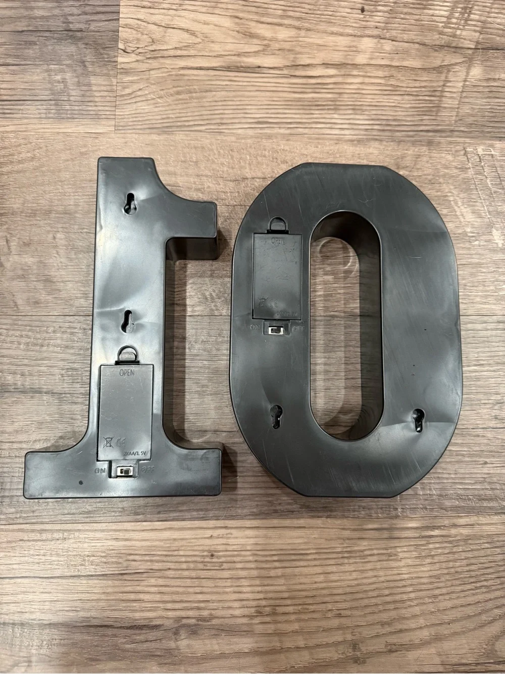LED Glitter Marquee Number 